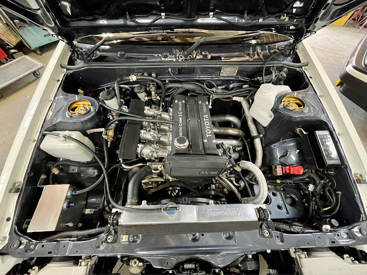 AE86 エンジンルーム取付方法