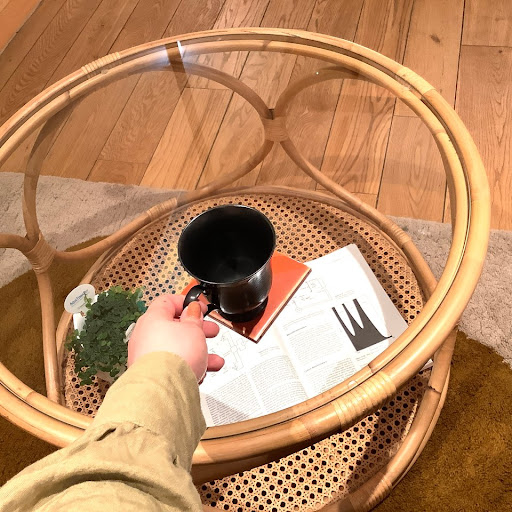 unico】WEAVA（ウィーバ）ローテーブル Φ650 センターテーブル unico