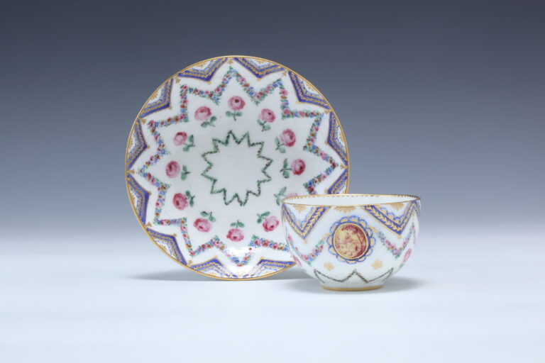 1905年 KPM ベルリン 手描き フィッシュプラター 51×24㎝ ma 18cm KPM