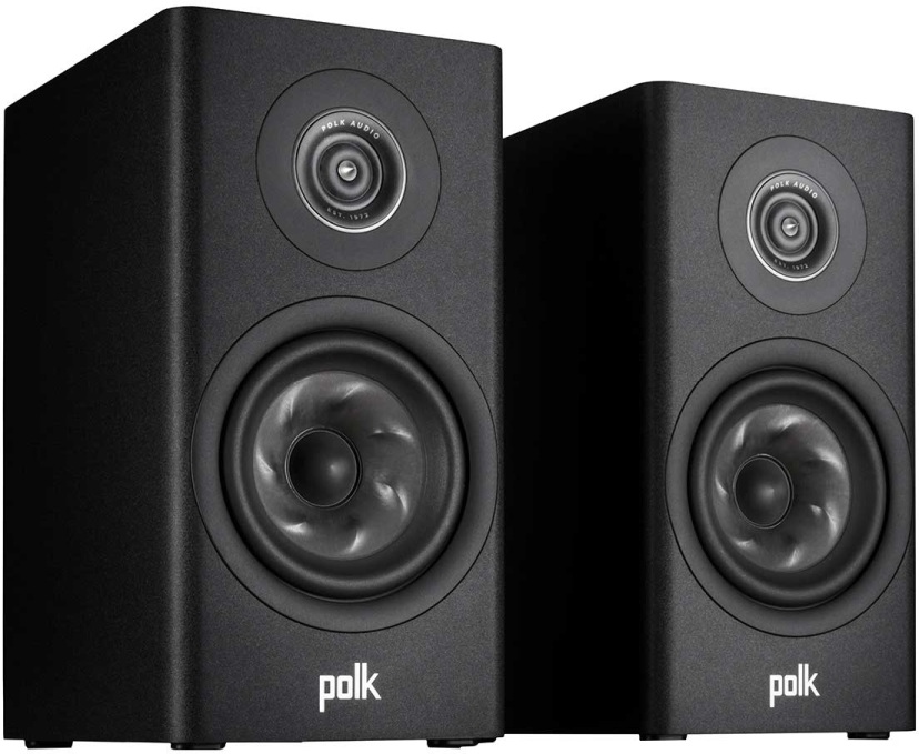 Polk Audio® R100 Black Bookshelf Speakers (Pair) | Primetime Audio