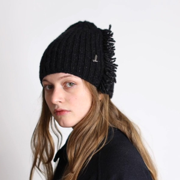 ミュールバウアー ボンネット アトラス ニット帽 ビーニー 黒 グリーン