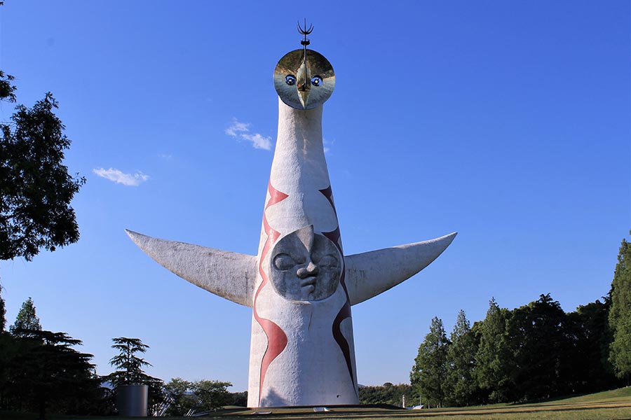 万博記念公園にある岡本 太郎「太陽の塔」。2018年内部公開された