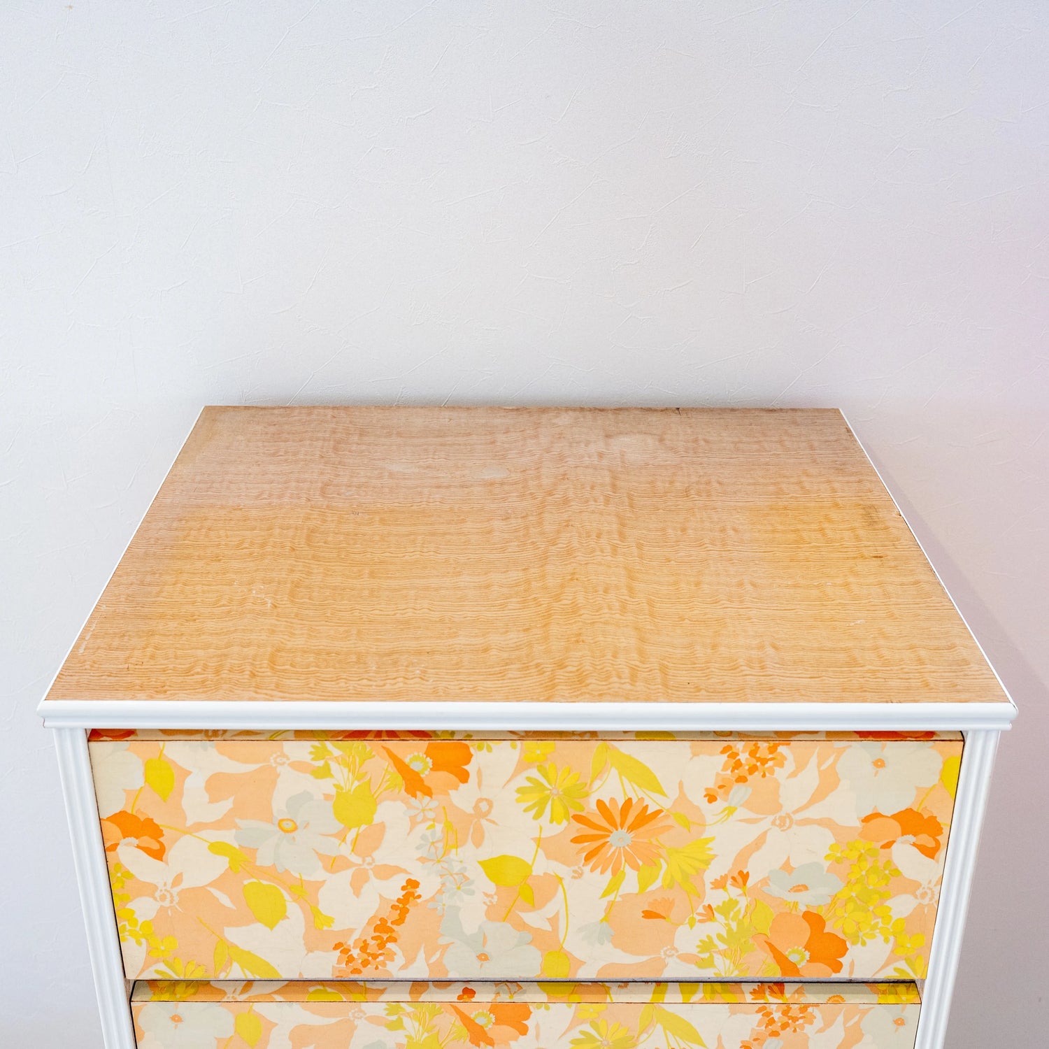 レトロポップ 花柄チェスト 5段 – 古道具オールドニュー商會