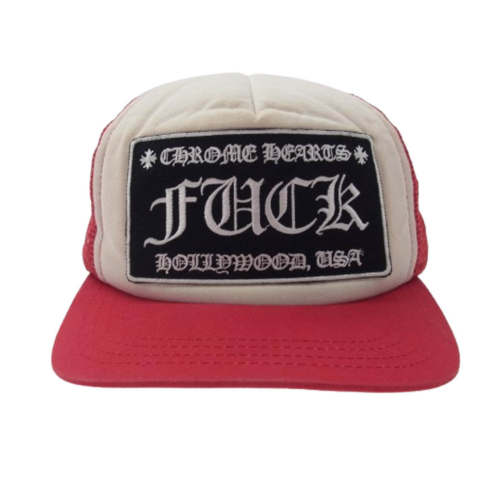 クロムハーツ TRUCKER CAPトラッカーキャップ CHパッチクロスボール付