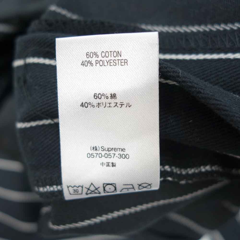 Supreme シュプリーム 21SS Work Pant Black Stripe ストライプ ワーク
