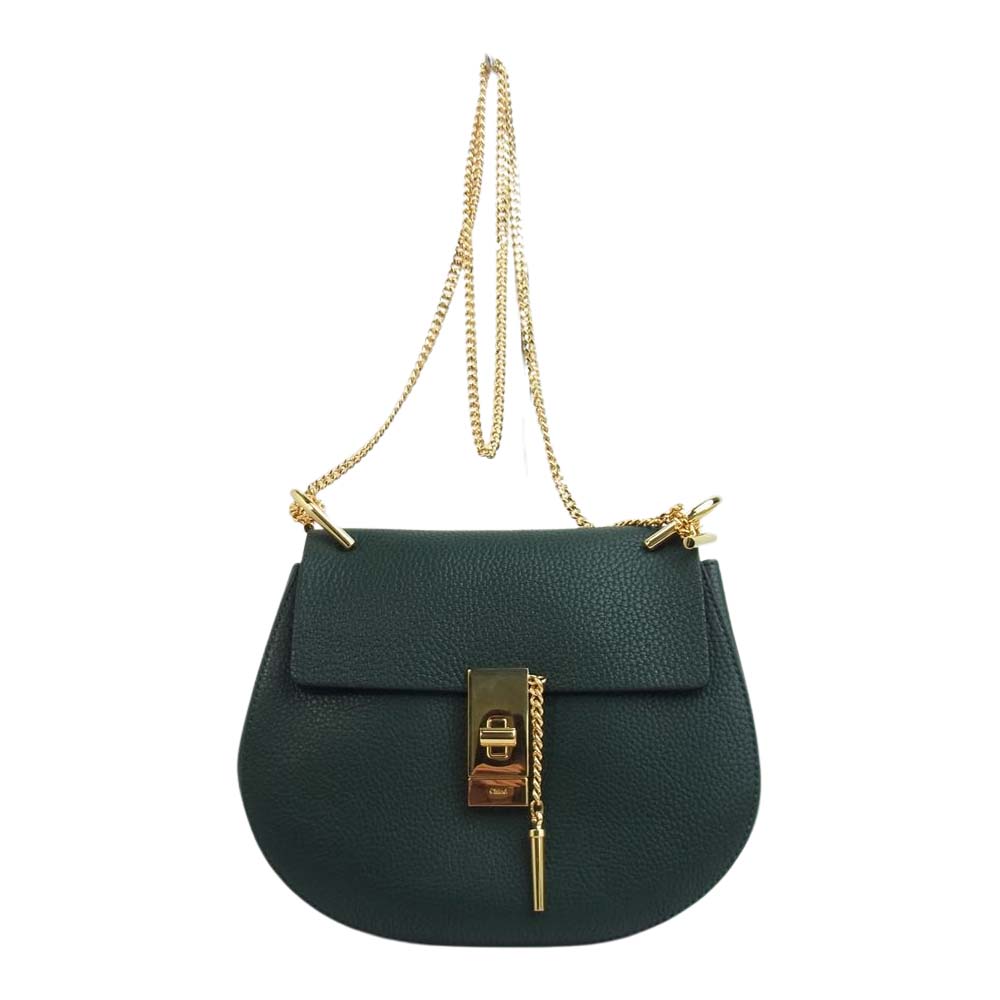 Chloe クロエ ドリュー DREW チェーン ショルダーバッグ パイソン
