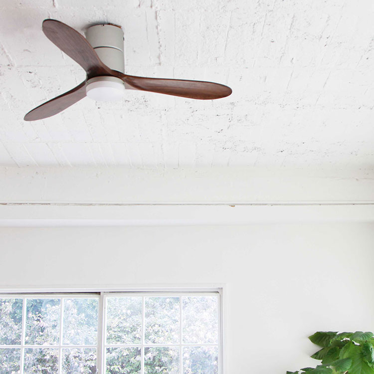 Modern Collection LED シーリングファン REAL wood blades (昼白色
