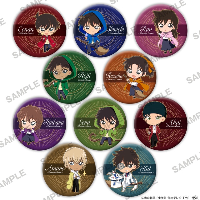 希少品】名探偵コナン 世良真純 トレジャー缶バッジ 金メタル缶バッジ