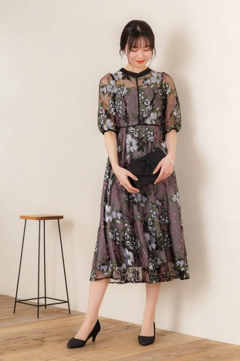 Dorry Doll フラワーエンブロイダリードレス フラワーエンブロイダリー