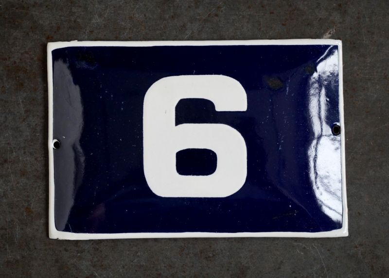 BULGARIA antique ブルガリアアンティーク ホーロー ハウスナンバー