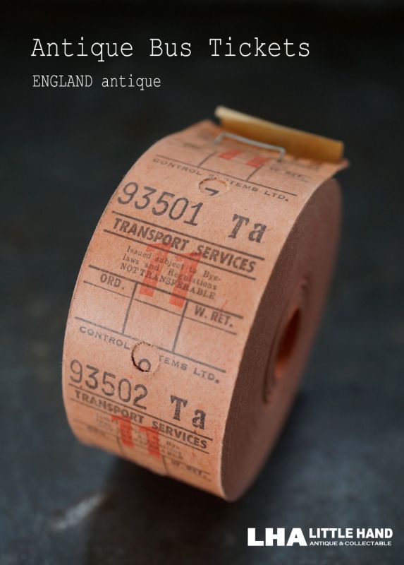 赤】ヴィンテージ【バスチケット】100枚(海外チケット(ロールチケット