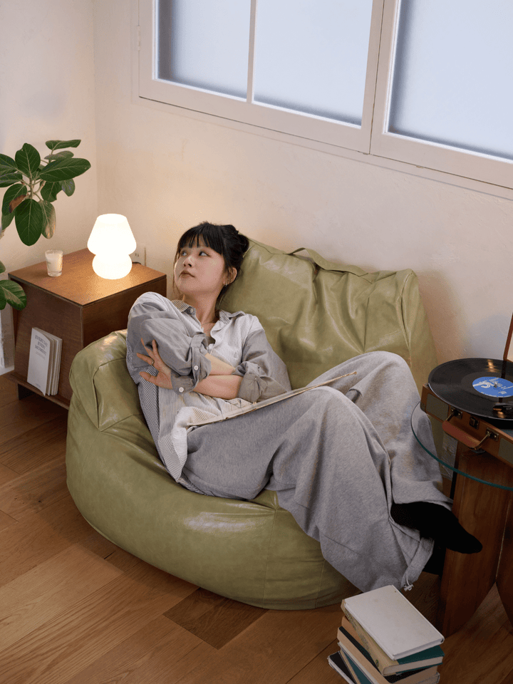 LOOSY 1人掛けソファ グリーン LOOSY 1人掛けビーズソファ Green｜1人