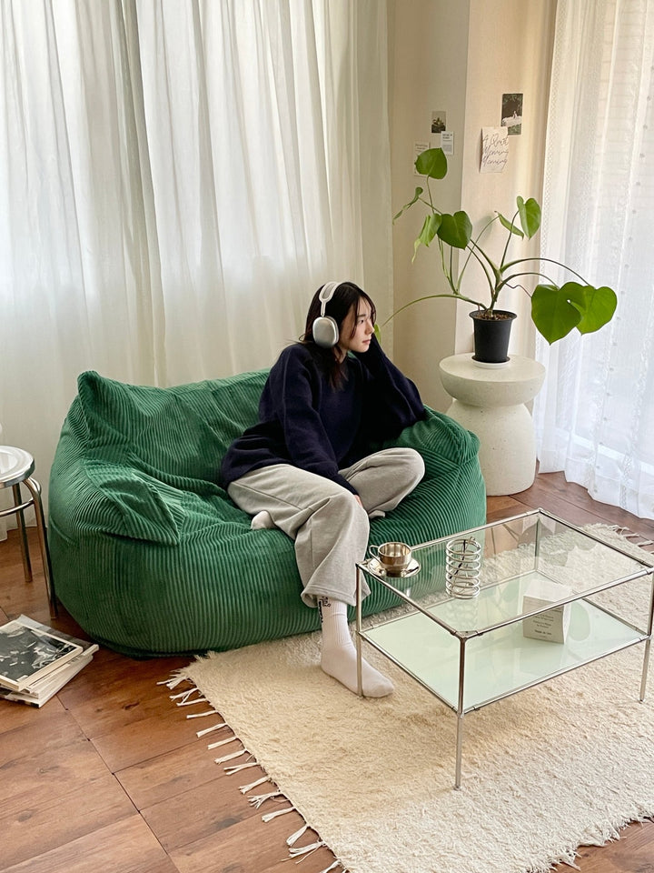 LOOSY HUGME 2人掛けビーズソファ GREEN LOOSY 2人掛けビーズソファ