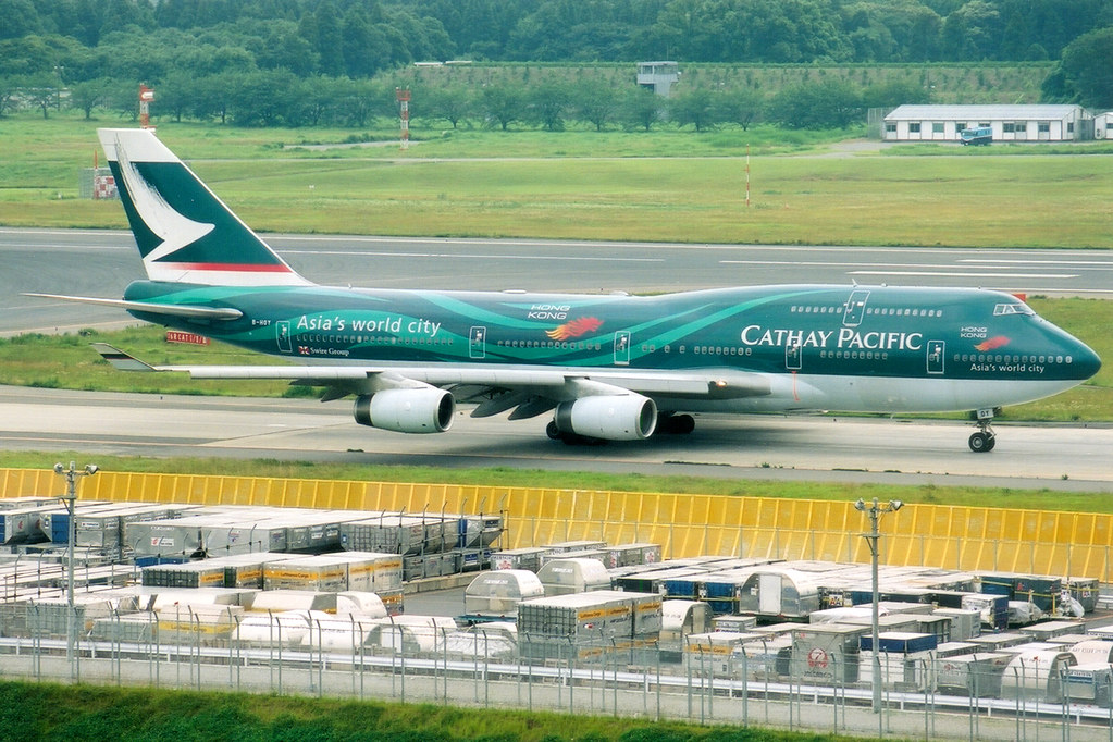 CX Cathay Pacific B747-400 B-HUI 3色 CX Cathay Pacific B747-400 B
