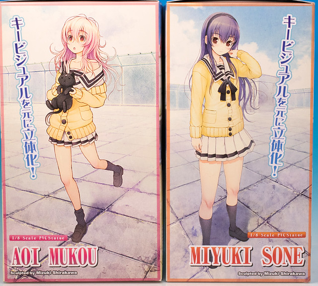 君と彼女と彼女の恋。」 曽根美雪＆向日アオイ 色紙 ニトロプラス 津路