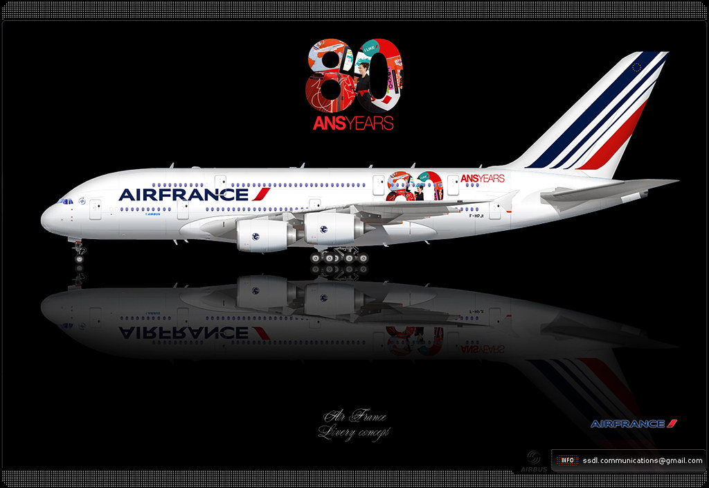 AF Air france Aviationtag A380 コンビ色 AF Air france Aviationtag