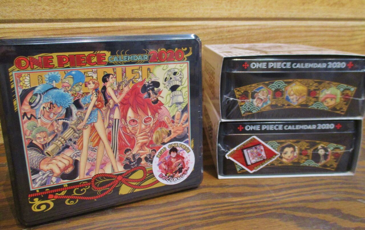 ワンピース コミックカレンダー特製缶入り日めくりカレンダー 2020①