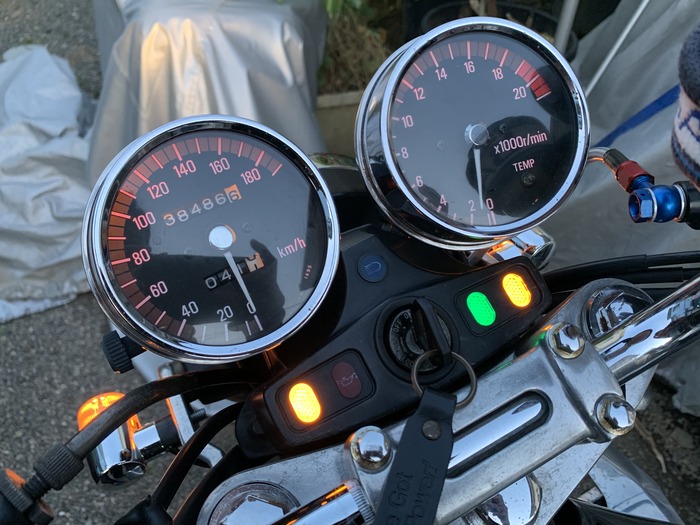 カワサキ バリオス メーター1式 バリオス整備録：メーターを手直し