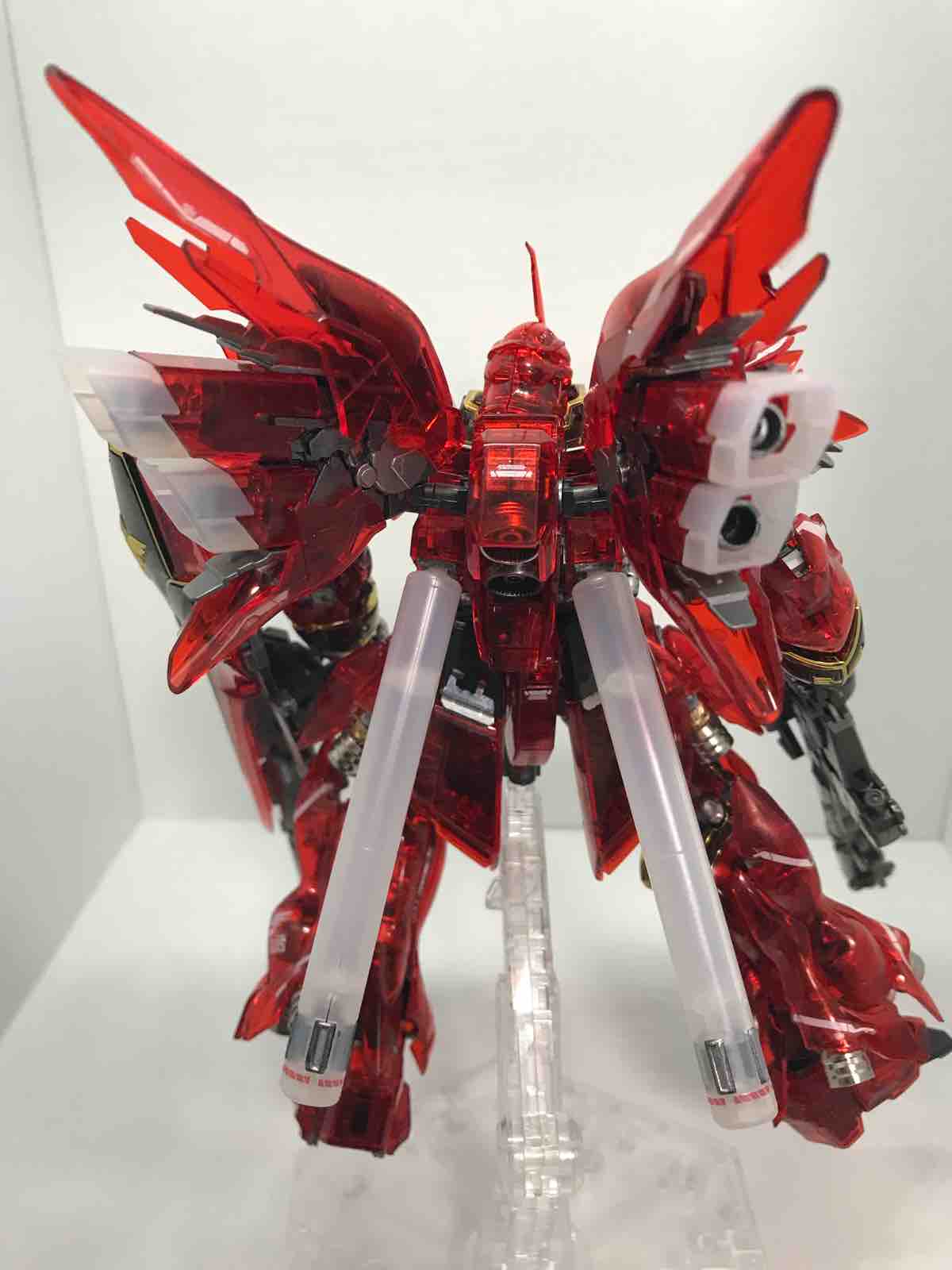 RG シナンジュ クリアカラーver.➕拡張セット その二 完成 【ガンダム