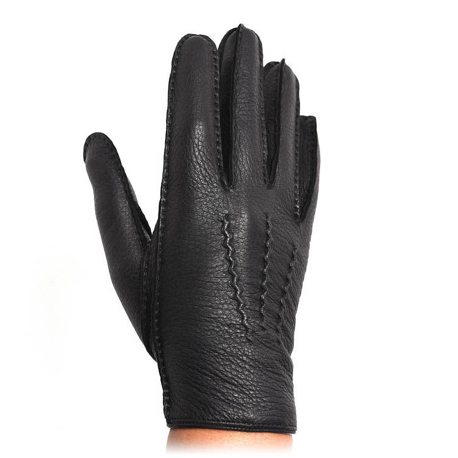 DENTS（デンツ）革手袋 黒 サイズ7 DEERSKIN ライニング交換済 デンツ