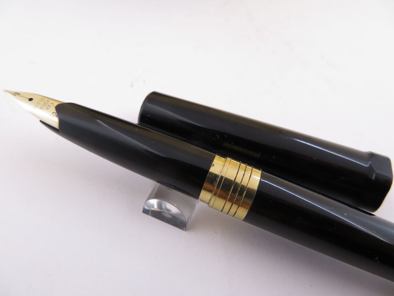 新品 廃盤 パイロット デスクペン DP-500 14k 14金 F 細字 黒 新品