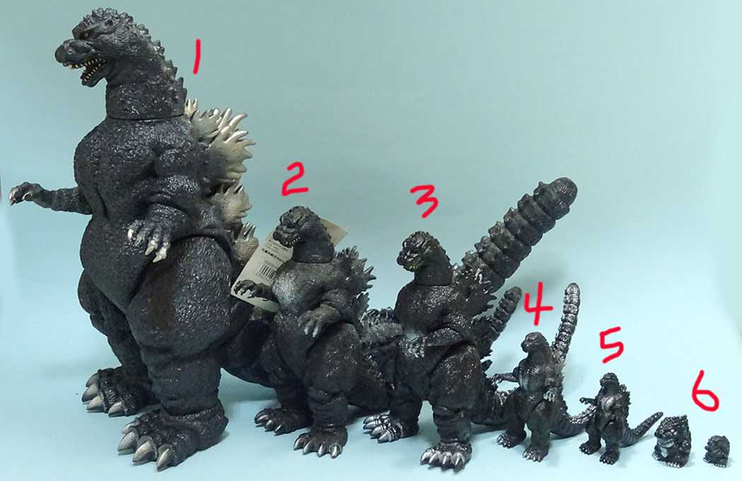 ゴジラ 1/270 ゴジラ VS キングギドラ 1991年 フィギュア ソフビ