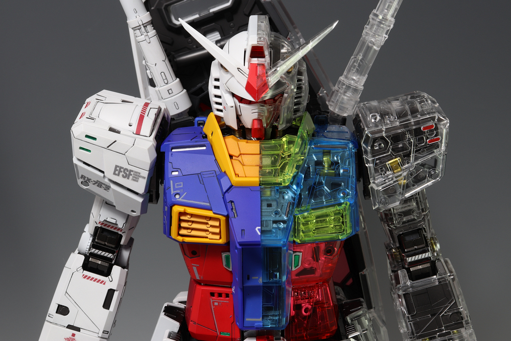 PGU ガンダム クリアボディ 横浜ガンダム バストモデル 未組立 PG