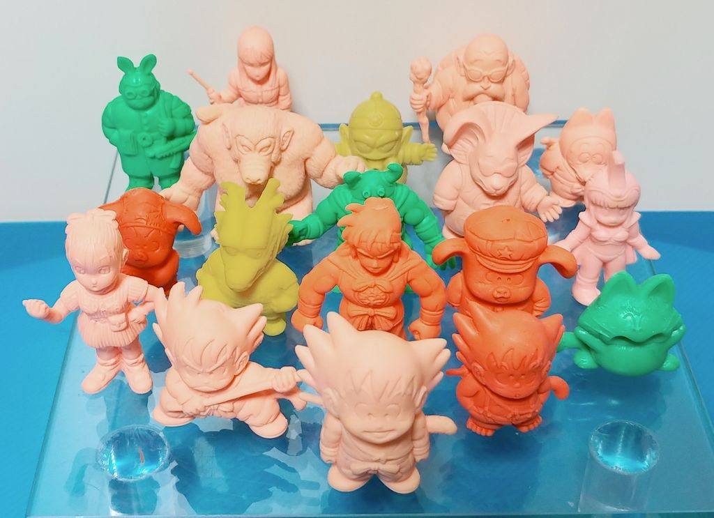 ドラゴンボール消しゴム パート4 全15体セット 肌色赤 ドラゴンボール
