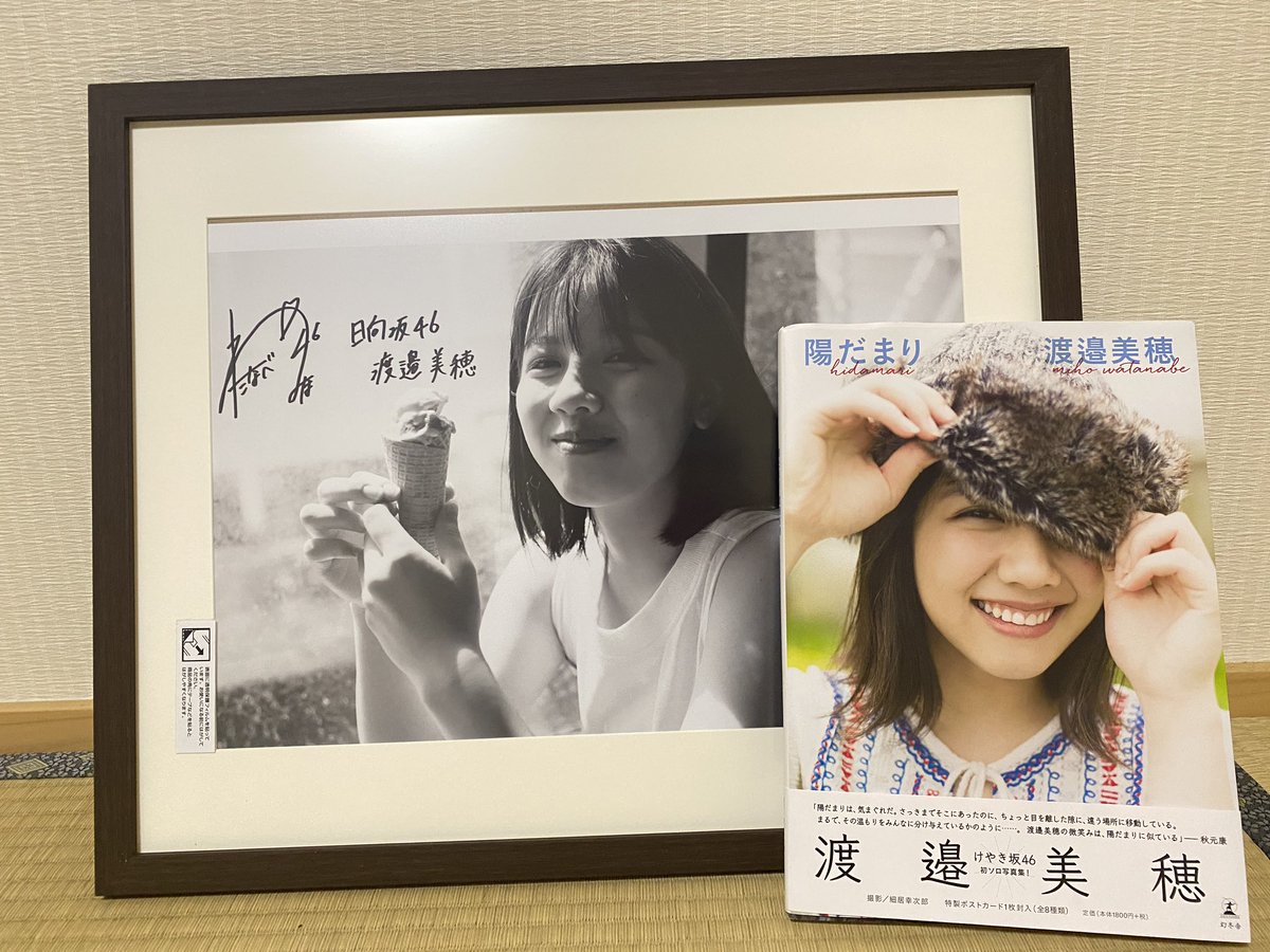 日向坂46写真集「日向撮 VOL.01」直筆サイン入りパネル 渡邉美穂 日