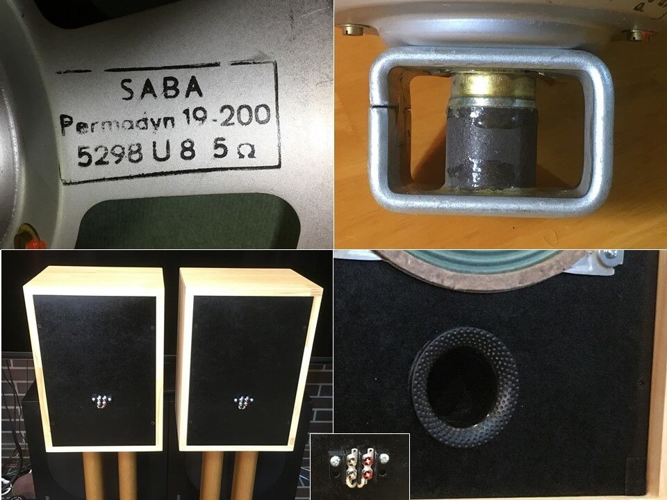 西独SABAレアビンテージ大型アルニコグリーンコーンフルレンジシステム