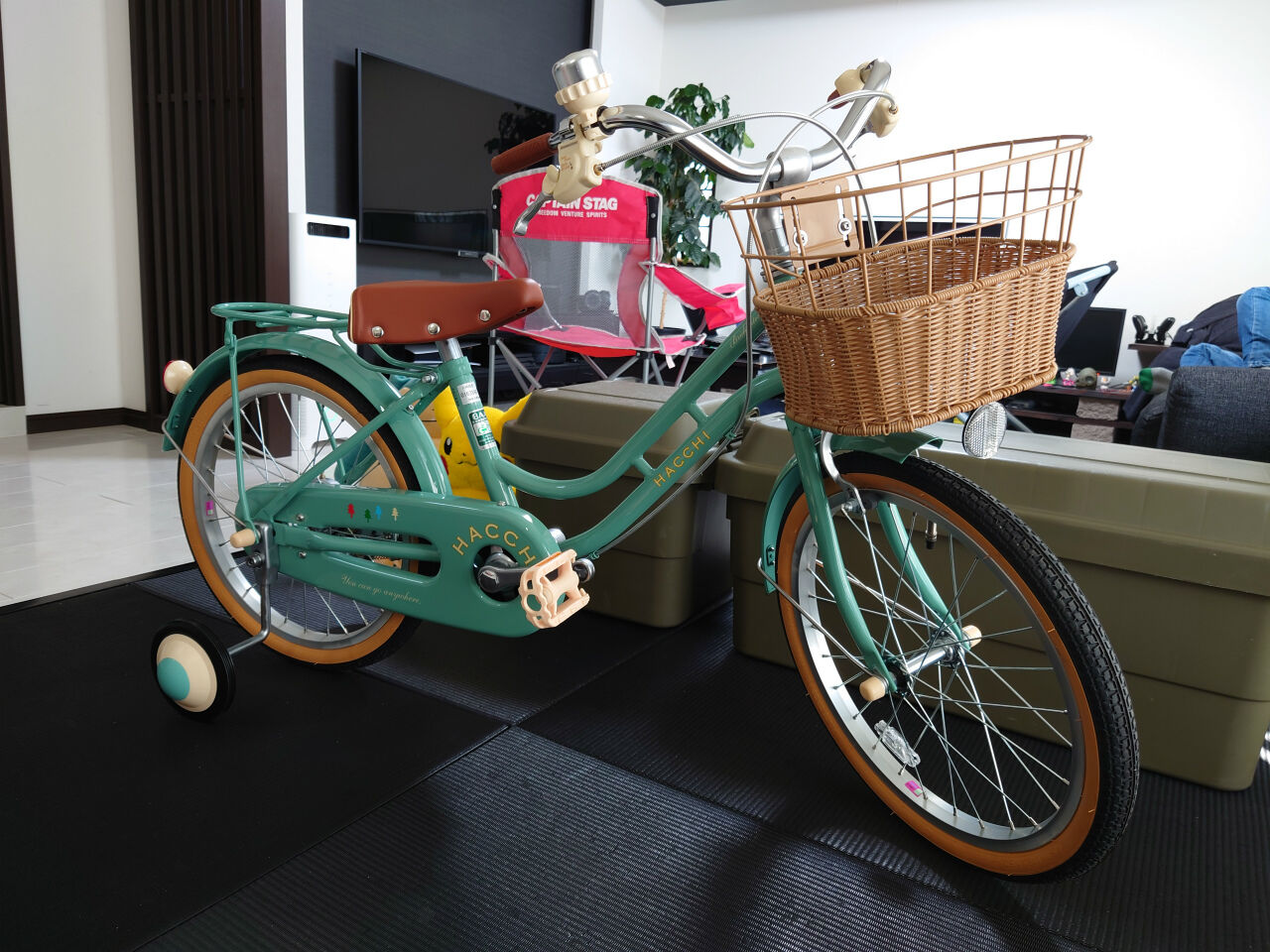 ブリヂストン 幼児用自転車 HACCHI（ハッチ）18型 グリーン HACCHI