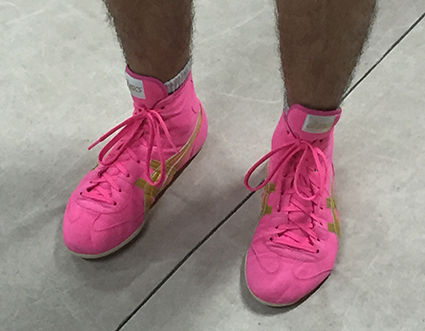ASICS レスリングシューズ ピンク (旧オーダー)