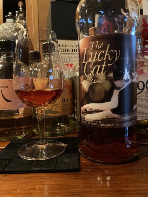本坊酒造 ザ ラッキーキャット チョコ : ジャパニーズウイスキー探求日記