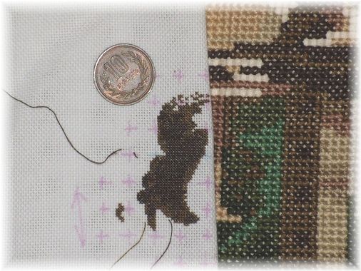 アメリカHAED社25カウントクロスステッチ刺繍完成品