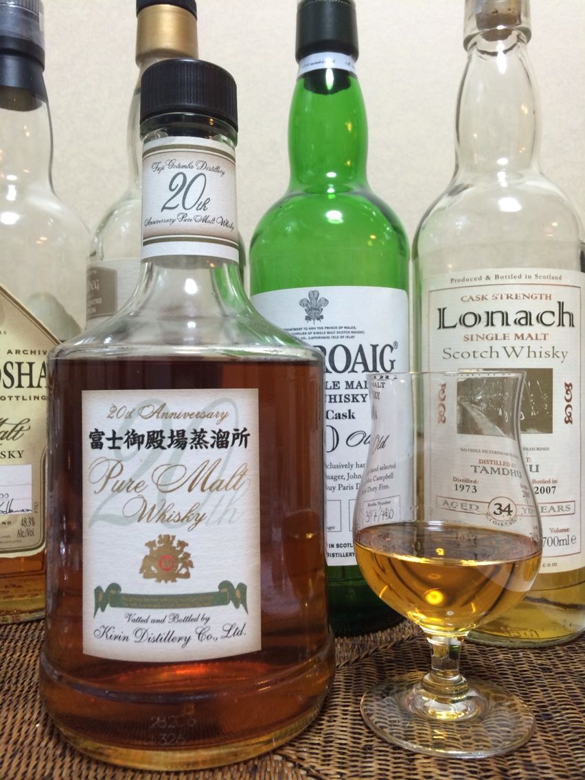 キリン 富士御殿場蒸留所ピュアモルトウイスキー 20周年記念 : くり