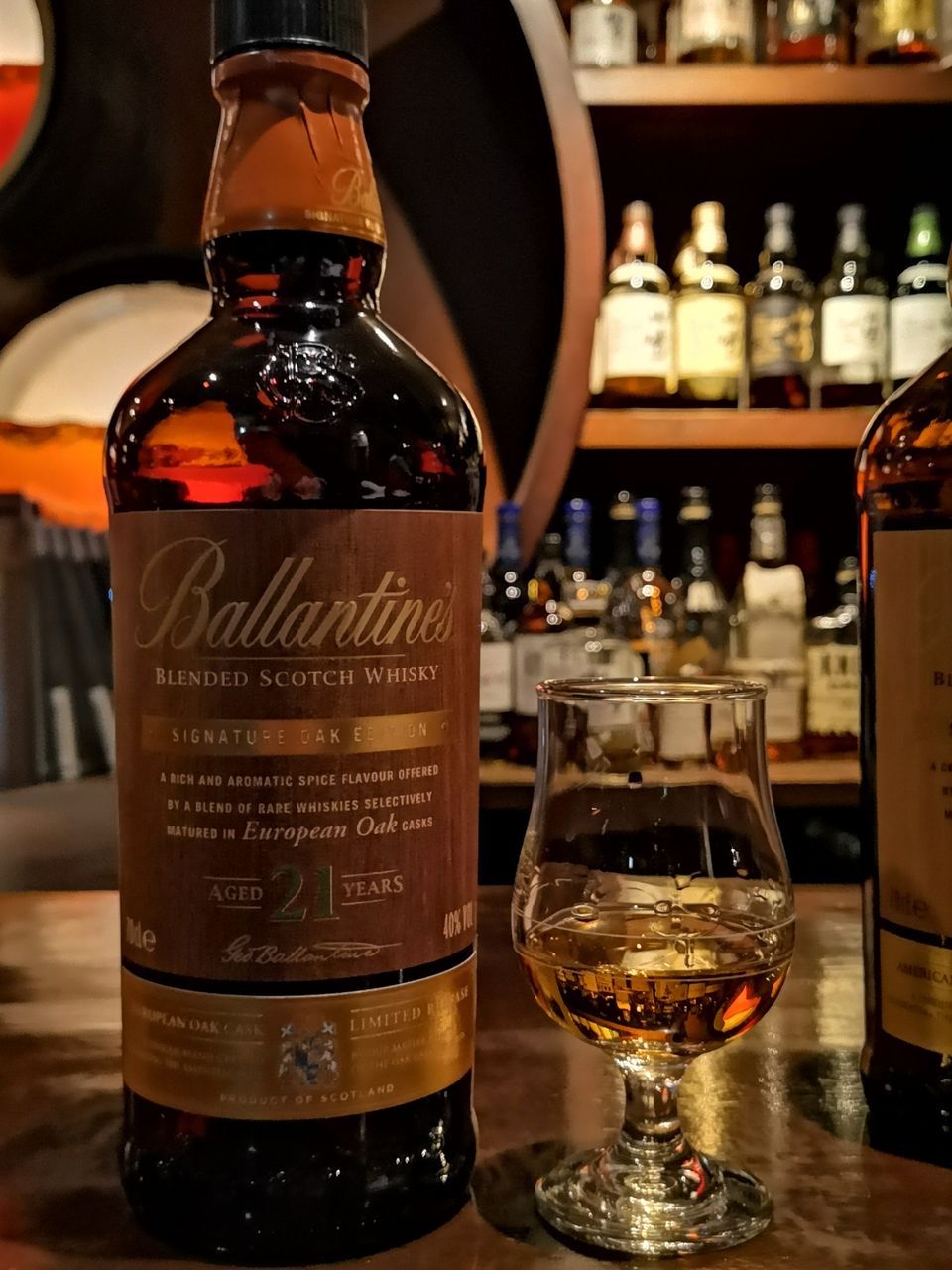 バランタイン 21年 ヨーロピアンオークエディション 40% : くりりんの