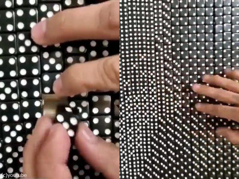 モダン】チャーリー・チャップリン（サイコロ モザイクアート） 週末