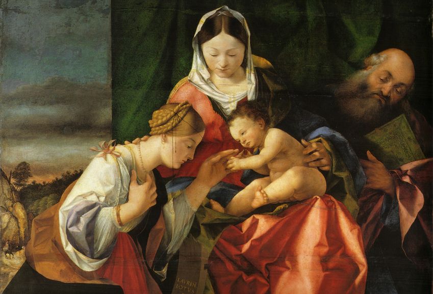 カラヴァッジョの「アレクサンドリアの聖カタリナ」をアレンジ