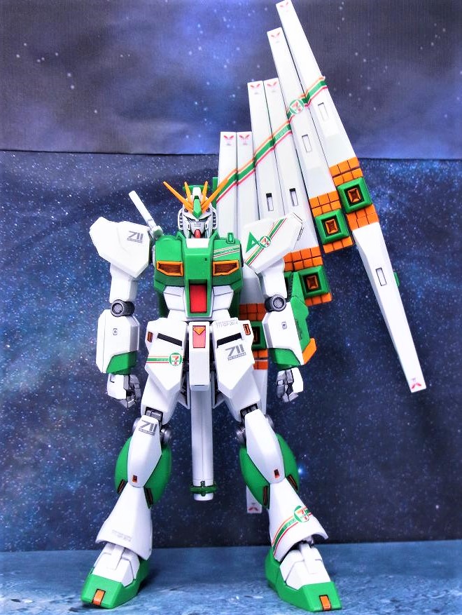 HGUC νガンダム Ver.GFT セブンイレブンカラー レビュー : おもちゃの