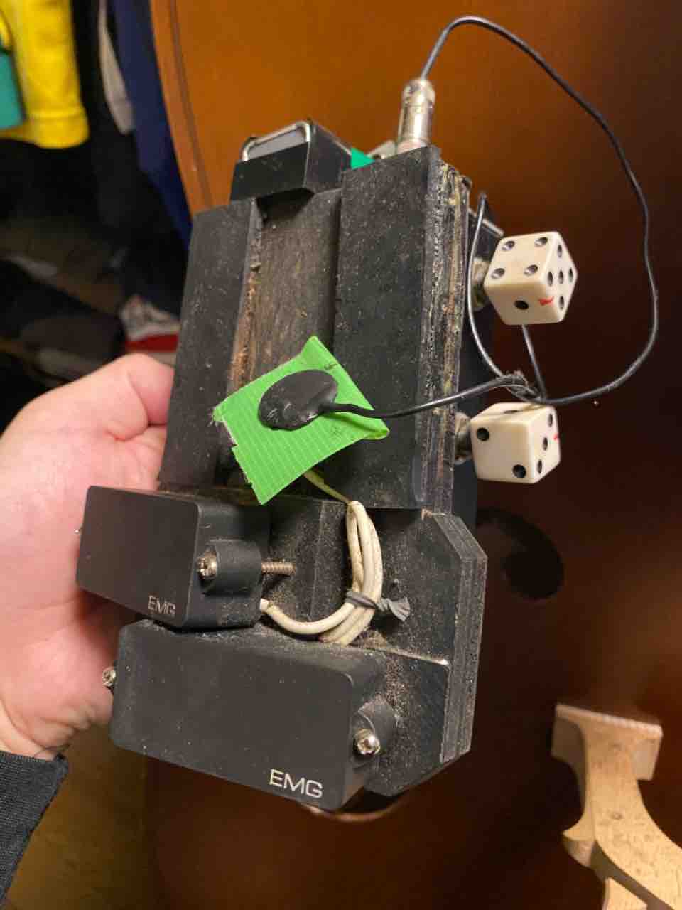 自作】EMG ウッドベース ピックアップ 自作】EMG ウッドベースピックアップ