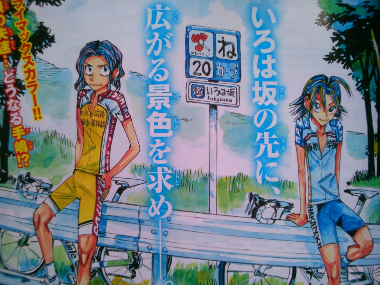 弱虫ペダル 複製原画 手嶋純太 真波山岳