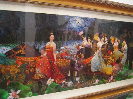 中国蘇州 刺繍額入り 蘇州 刺繍画