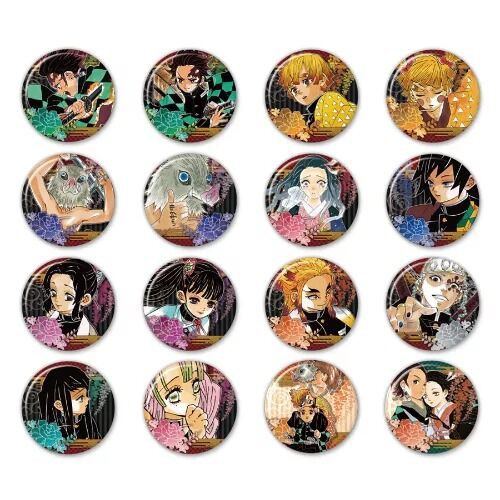 鬼滅の刃】コレクション缶バッジ 75mm×2 鬼滅の刃 コレクション缶