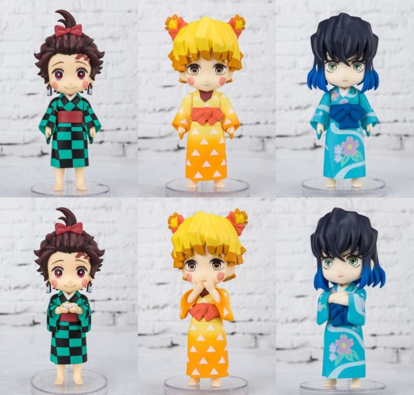 鬼滅の刃 ぽてっとフィギュア 炭子 善子 猪子 炭子・善子・