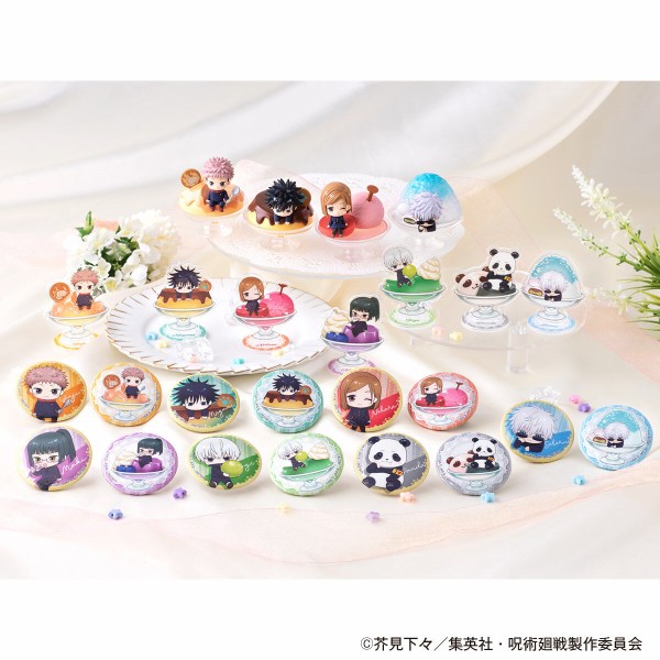 呪術廻戦五条悟缶バッジぷにとっぷパフェのるアソートバンダイ