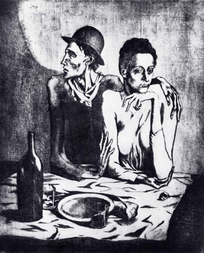 第1回 ピカソ 「貧しき食事」 : ギャルリー江夏【美術業界の現場より】