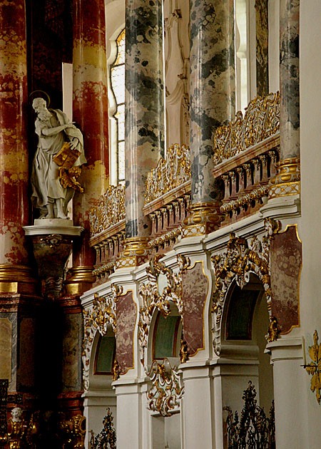 真作】絵画 油彩8号 ヴィースの教会 ドイツ世界遺産を描く一作 W102 真