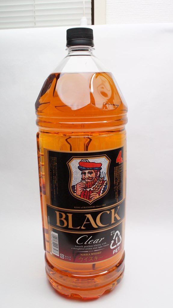 ブラックニッカ 4L 1cs 4本セット ウイスキーディスペンサーポンプ付き