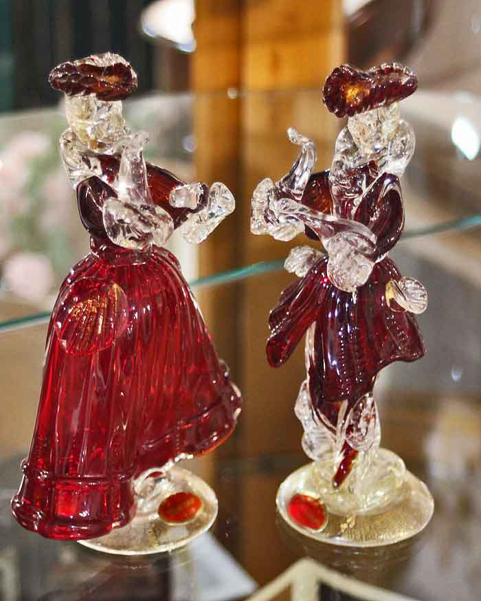 ベネチアングラス｜フィギュリン ペア