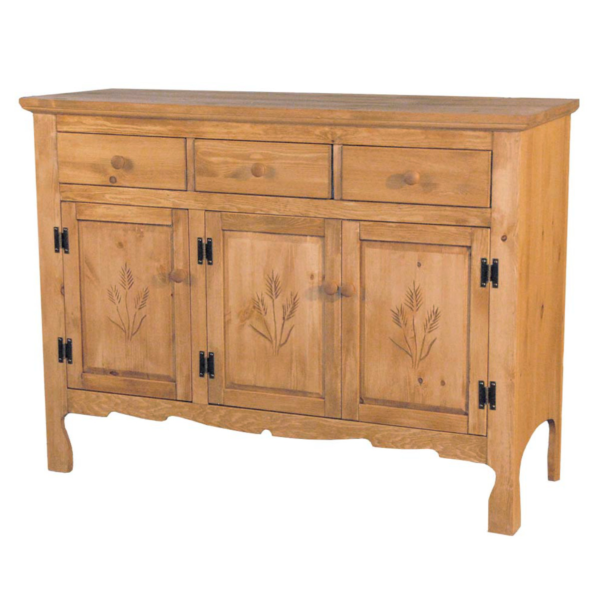 Alex パイン無垢材 天然木 ナチュラルウッド カントリー風キャビネット